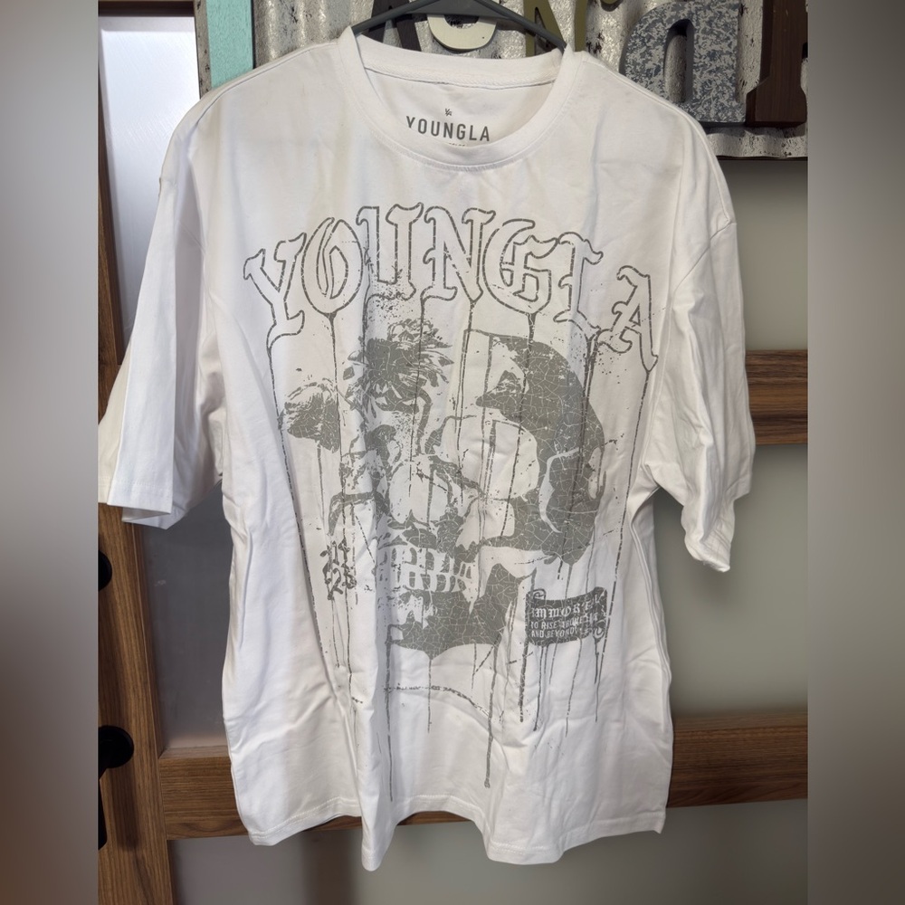 YoungLA Floral Skull TShirt